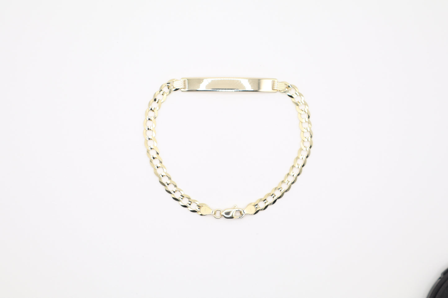 7" 4.7mm Cuban Bracelet with Plaque
