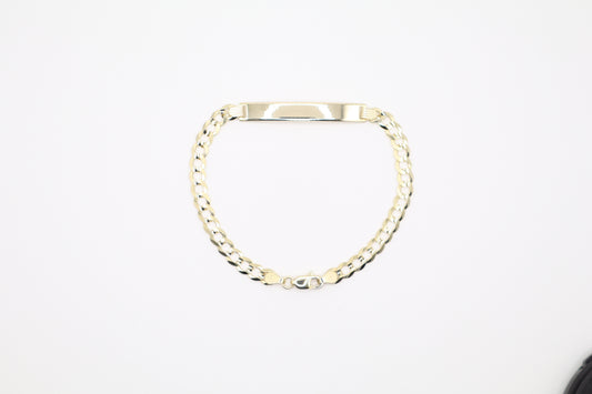7" 4.7mm Cuban Bracelet with Plaque