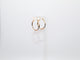 0.75in, Tri-Color Hoop Earrings