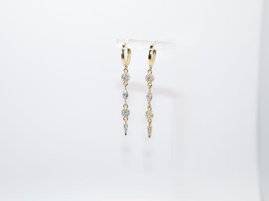 3.5g 2in, Contemporary Earrings