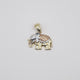 Tri-Color Elephant Charm