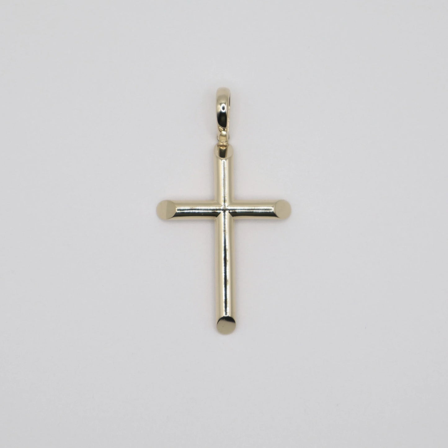 Smooth Gold Cross Charm