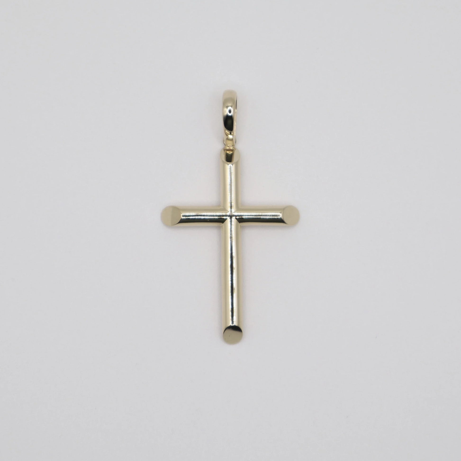 Smooth Gold Cross Charm