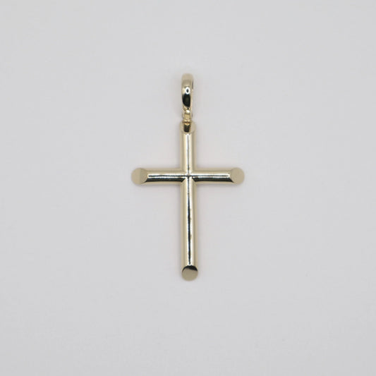 Smooth Gold Cross Charm