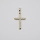 Smooth Gold Cross Charm