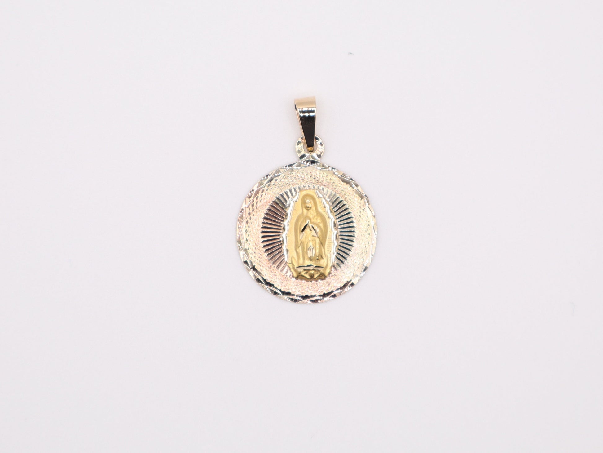 24mm Tri-Color Virgen de Guadalupe Charm