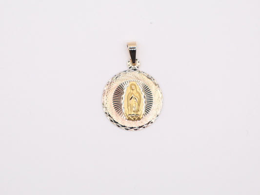 24mm Tri-Color Virgen de Guadalupe Charm