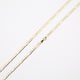 24" 3.1mm Figaro Diamond Cut Necklace
