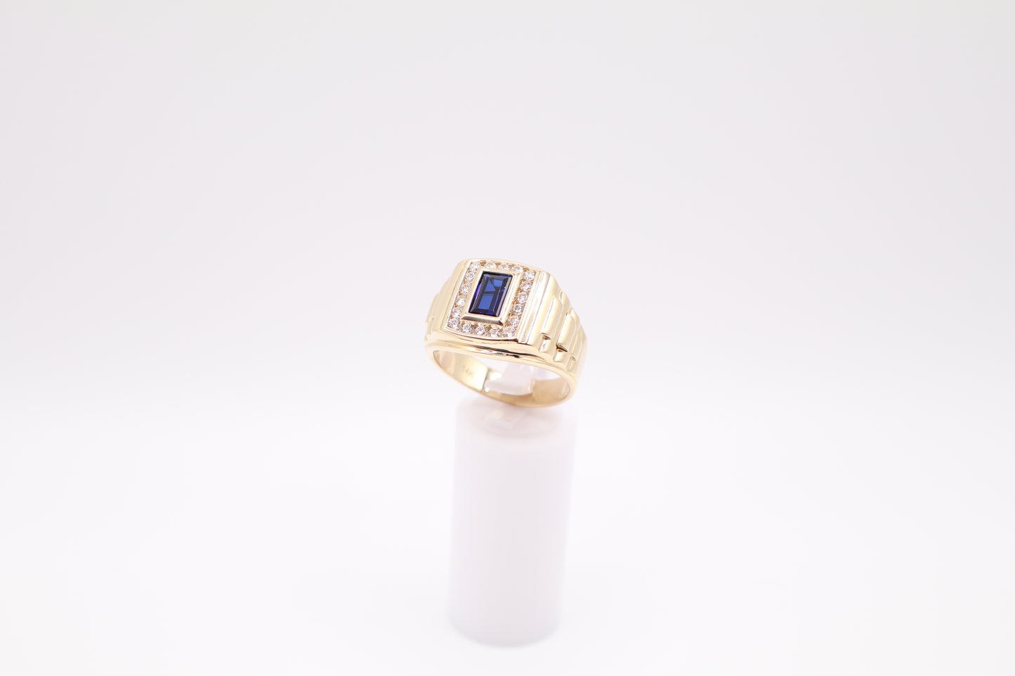 Size 12, 5.2mm Stone Blue Ring