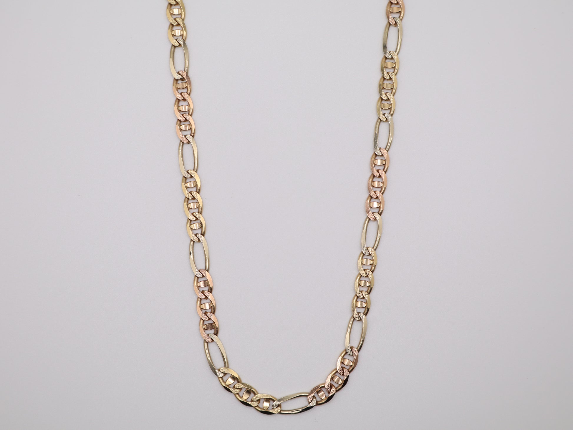 24" 6.34mm Figaro Necklace