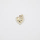 Gold Nugget Heart Charm