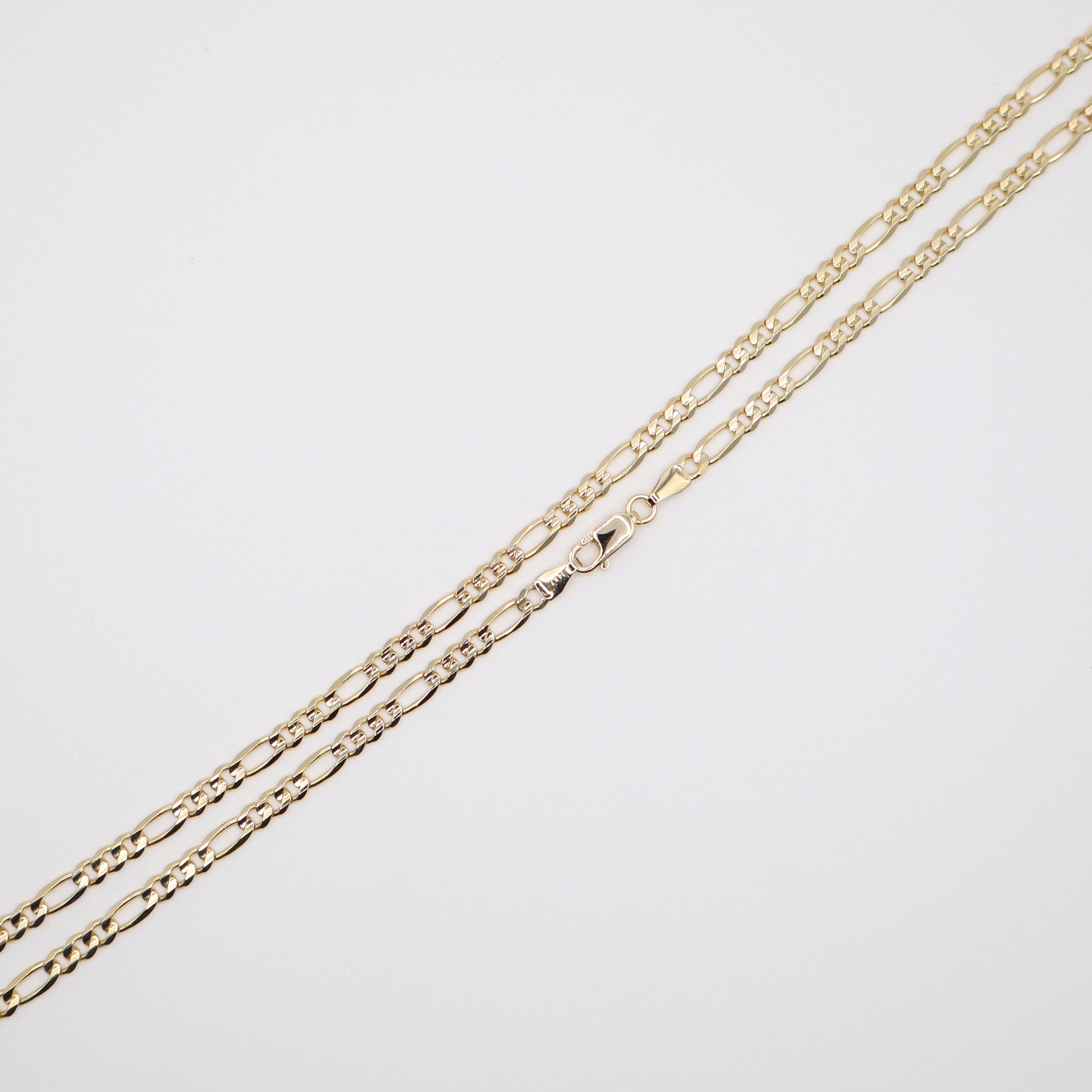 18" 3.8mm Figaro Necklace