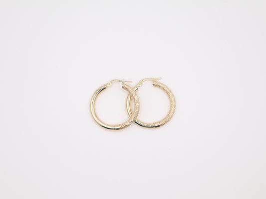 1" 3.67mm Hoop Earings