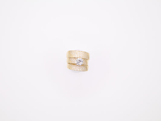 2.6mm Engagement Ring Set
