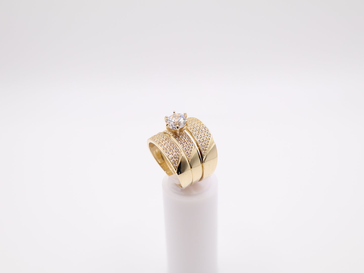 2.6mm Engagement Ring Set