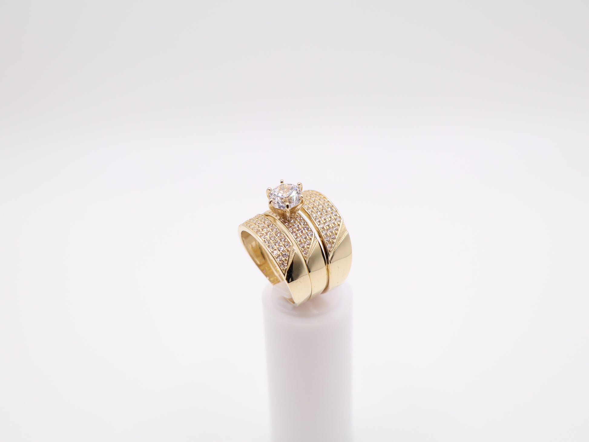 2.6mm Engagement Ring Set