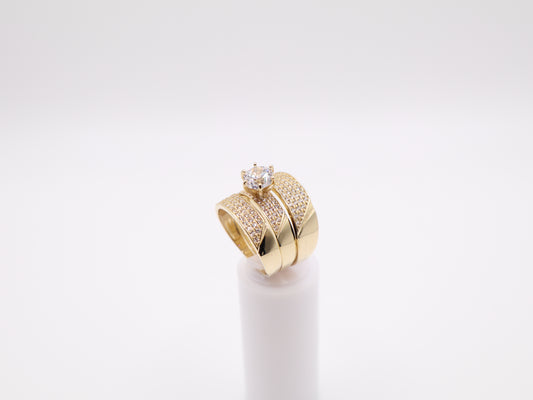 2.6mm Engagement Ring Set