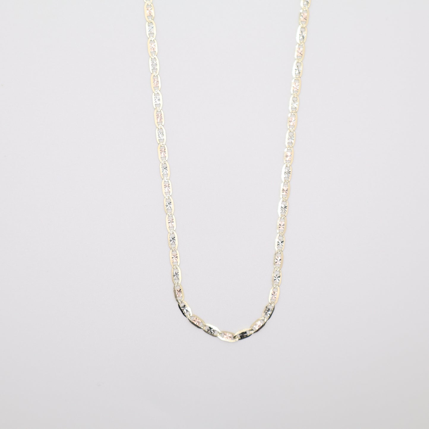 22" 2.5mm Valentino Tri-Color Necklace