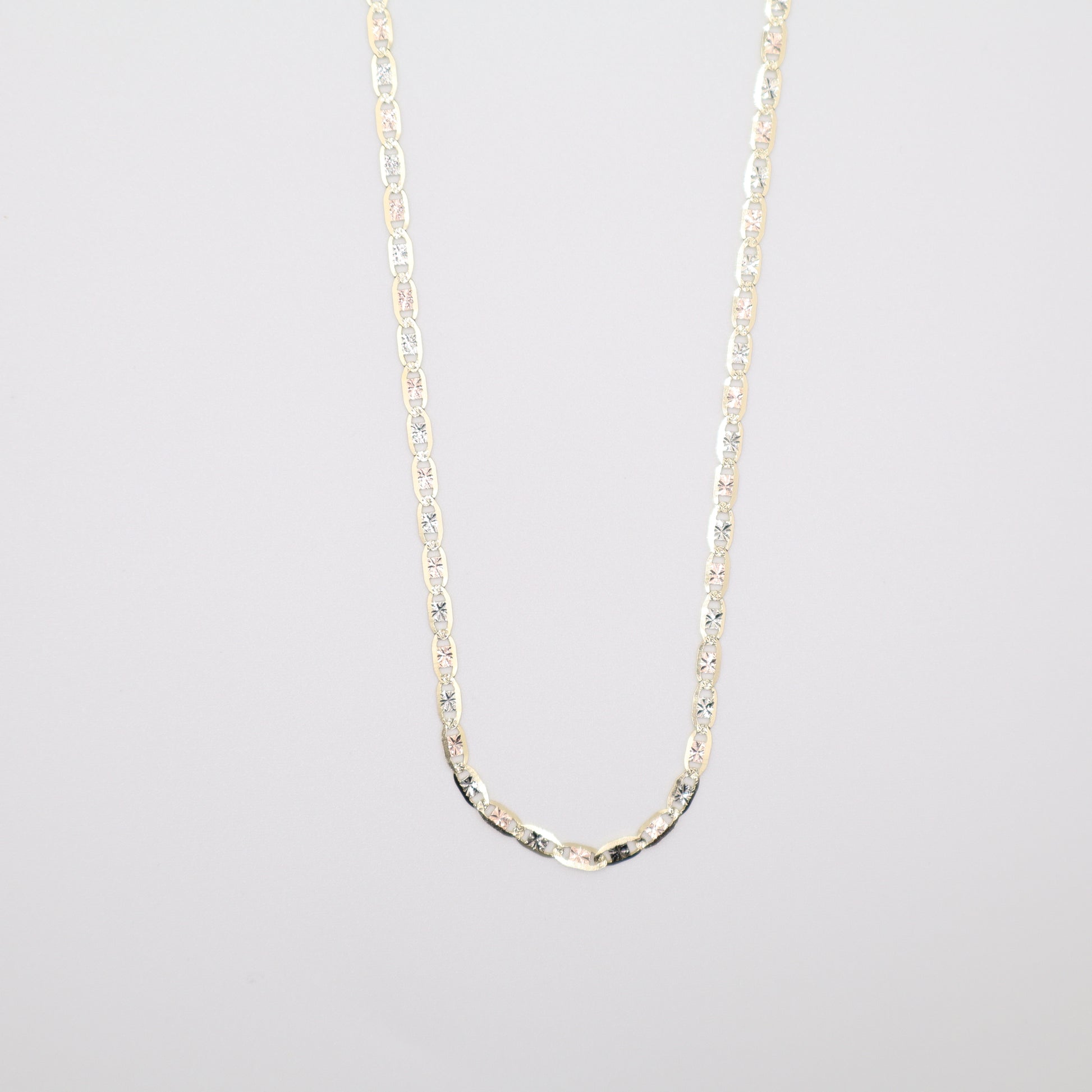 22" 2.5mm Valentino Tri-Color Necklace