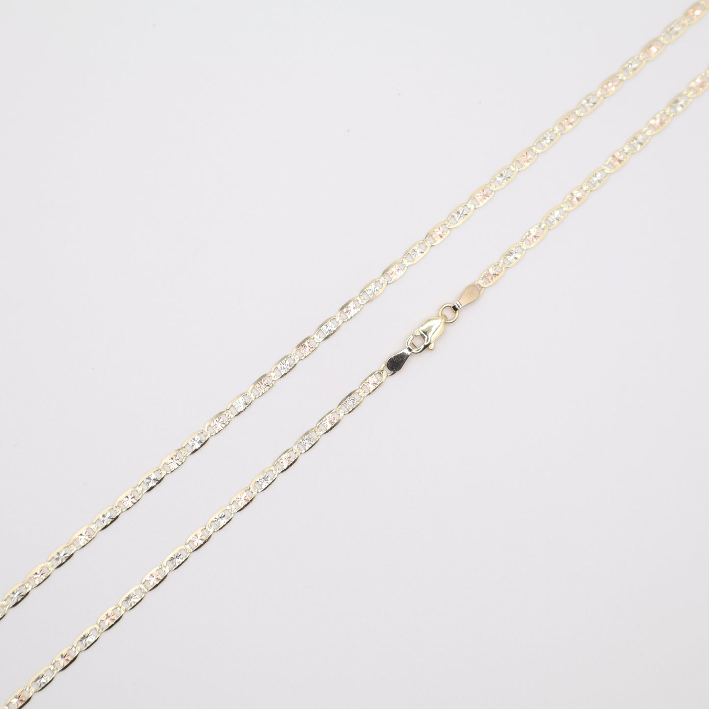 22" 2.5mm Valentino Tri-Color Necklace