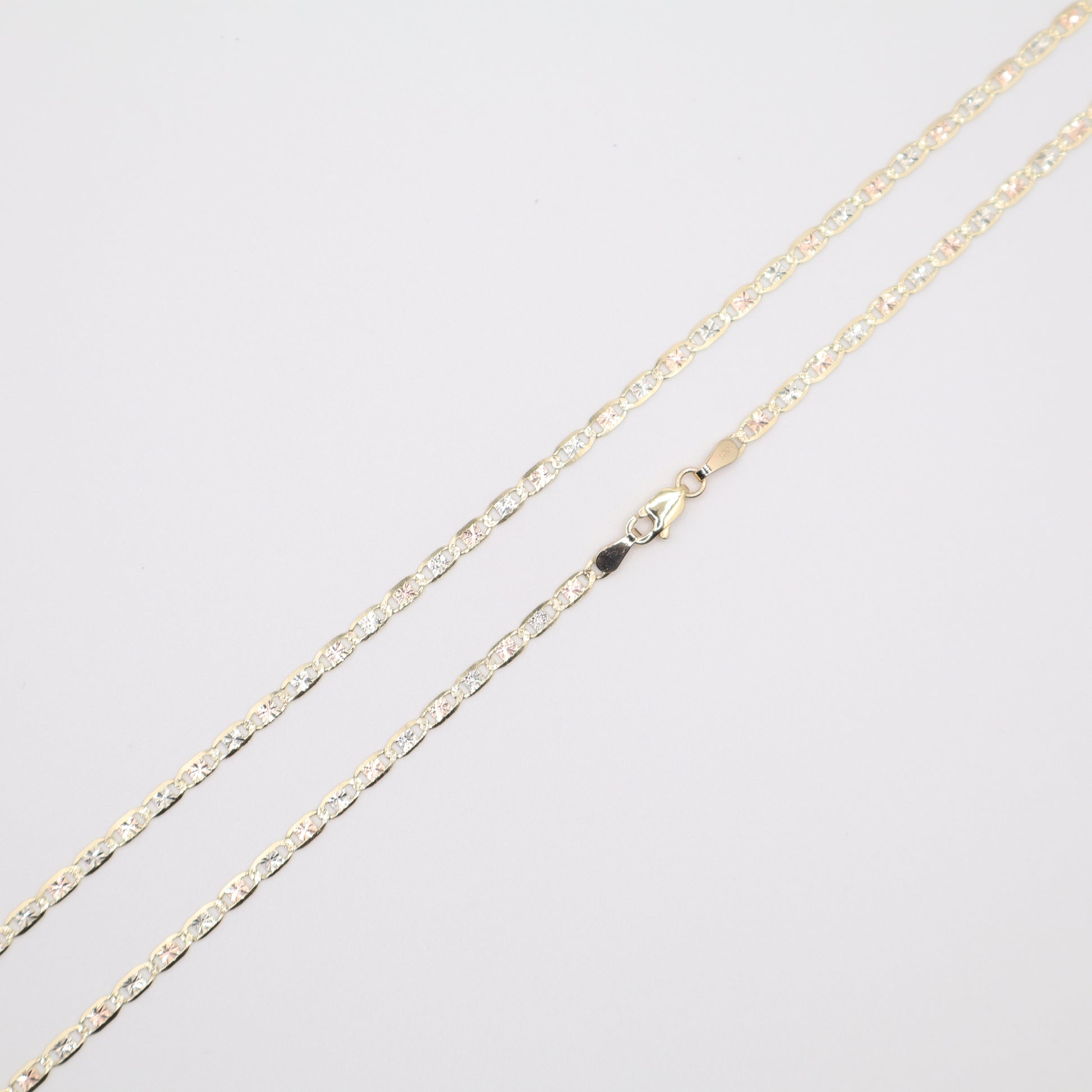 22" 2.5mm Valentino Tri-Color Necklace