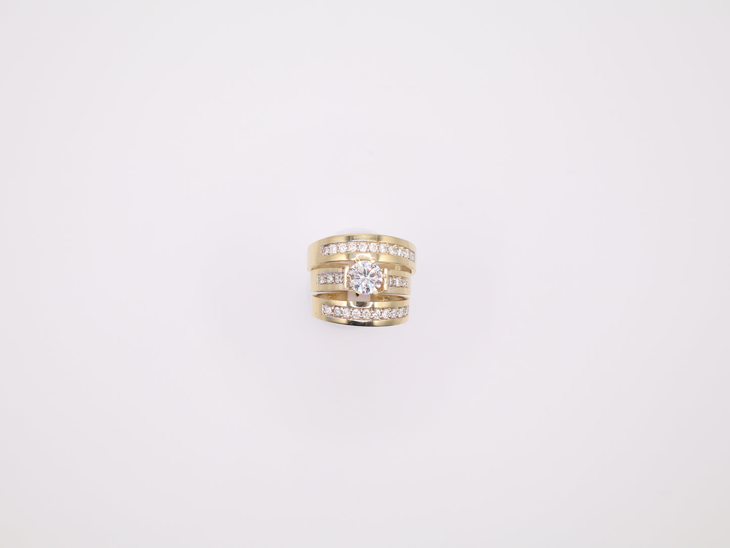 3.6mm Enagement Ring Set