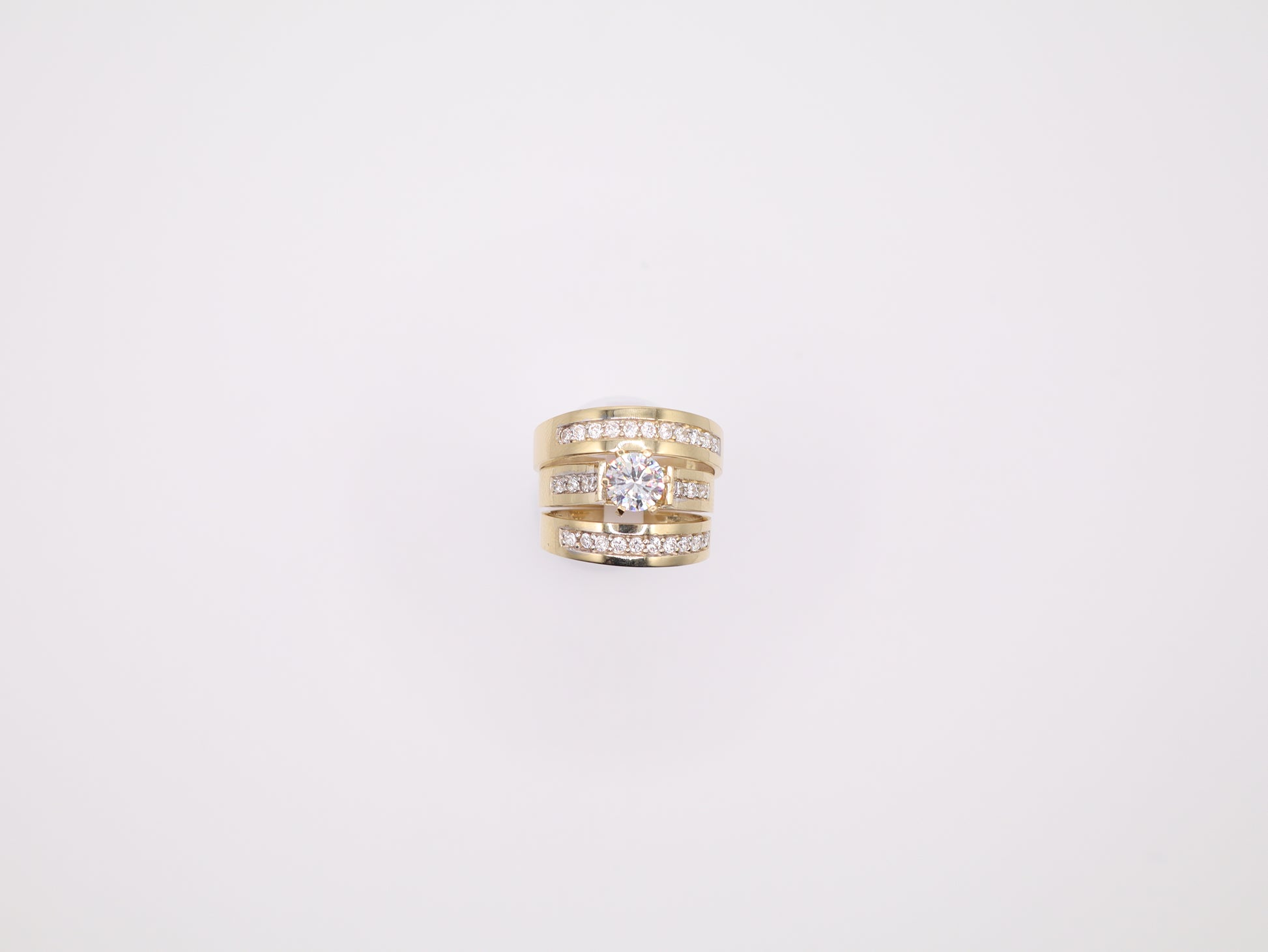 3.6mm Enagement Ring Set
