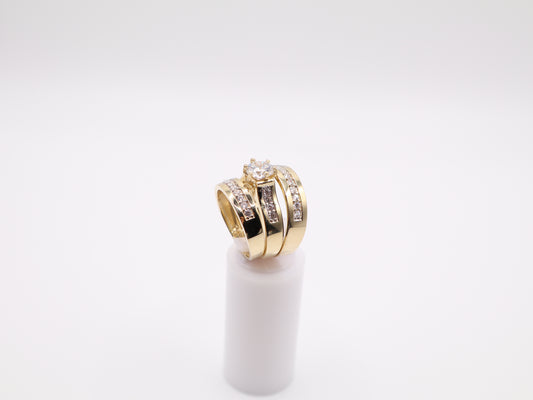 3.6mm Enagement Ring Set