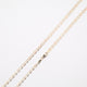 18" 3.5mm Tri-Color Floral-Star Necklace