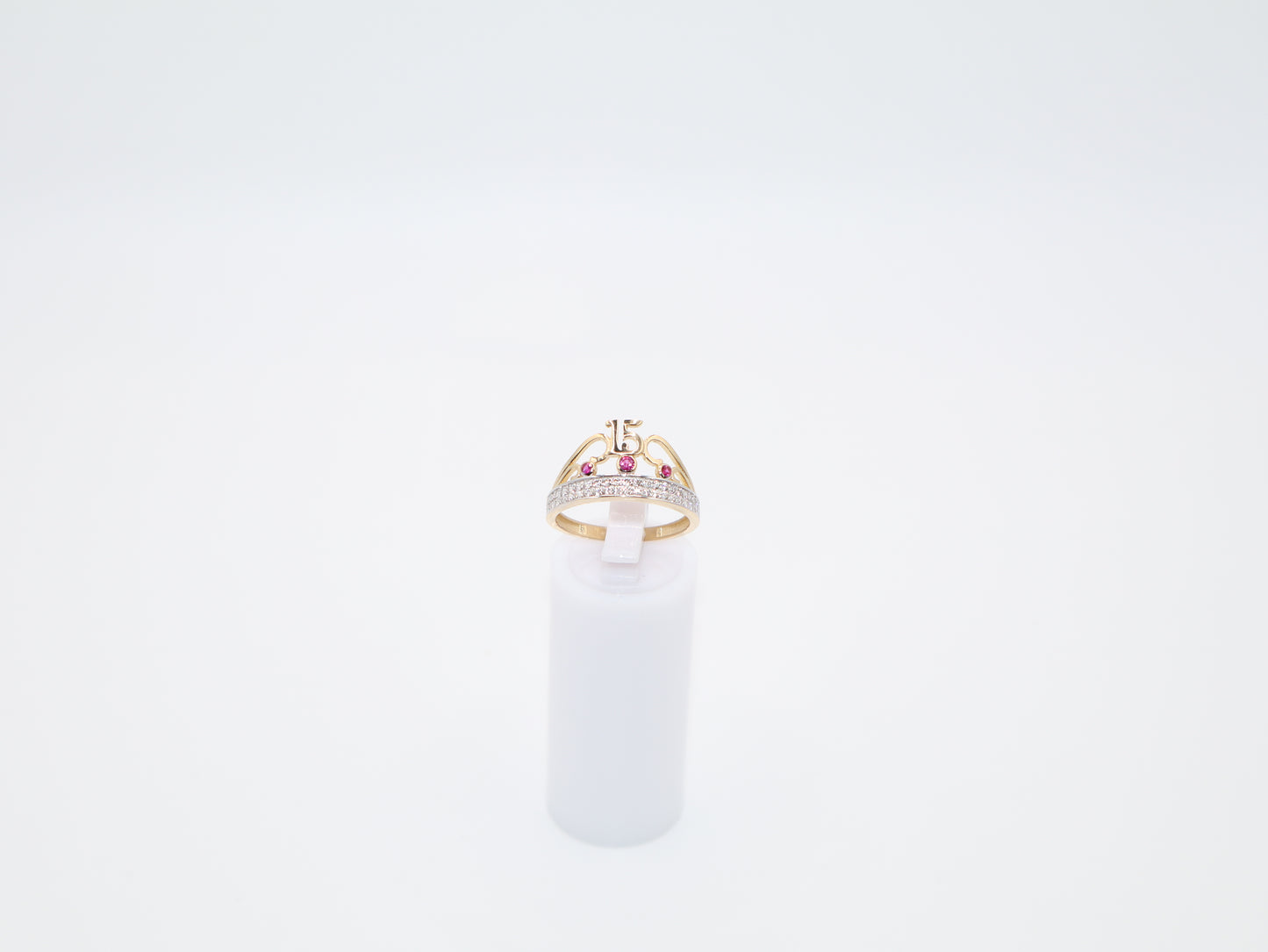 2.2g Size 7.25, 2.1mm Quinceañera Crown Ring