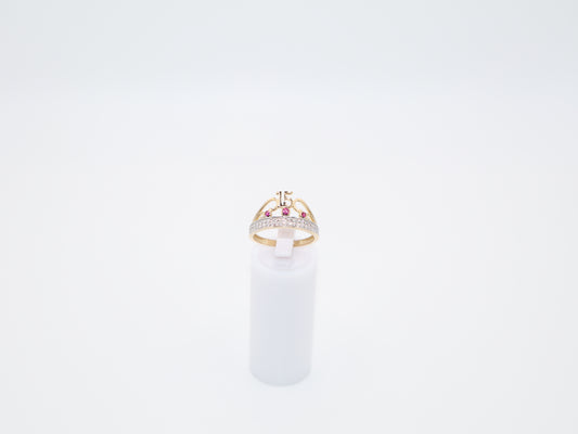 2.2g Size 7.25, 2.1mm Quinceañera Crown Ring