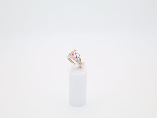 2.2g Size 7.25, 2.1mm Quinceañera Crown Ring