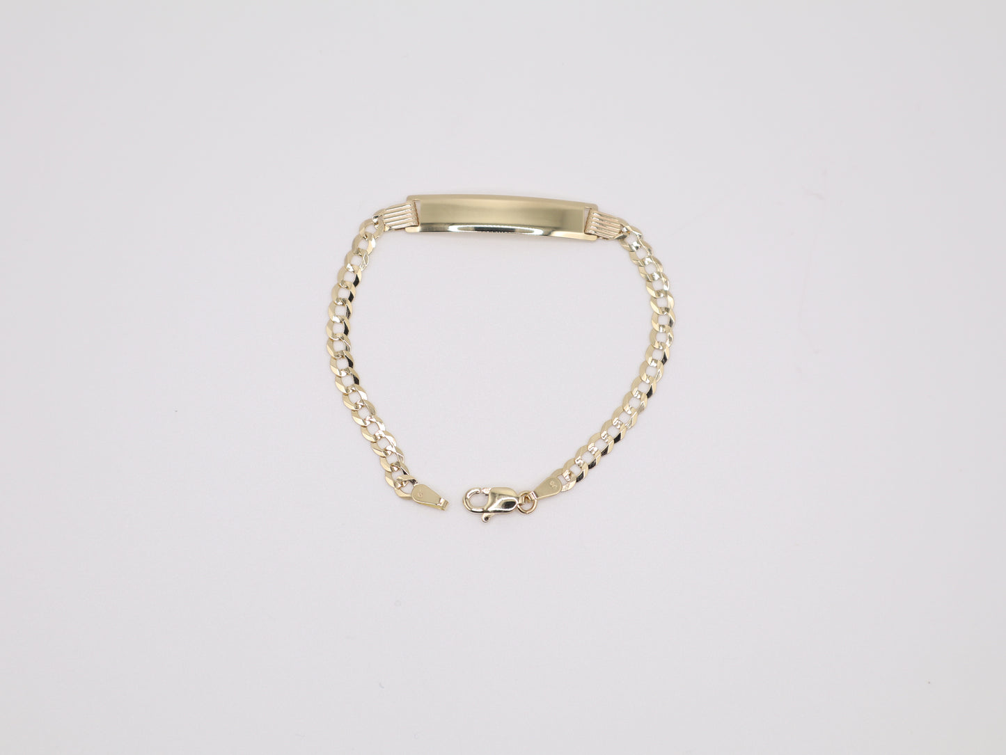 6" 3.66mm Engravable Plate Bracelet