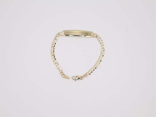 6" 3.66mm Engravable Plate Bracelet