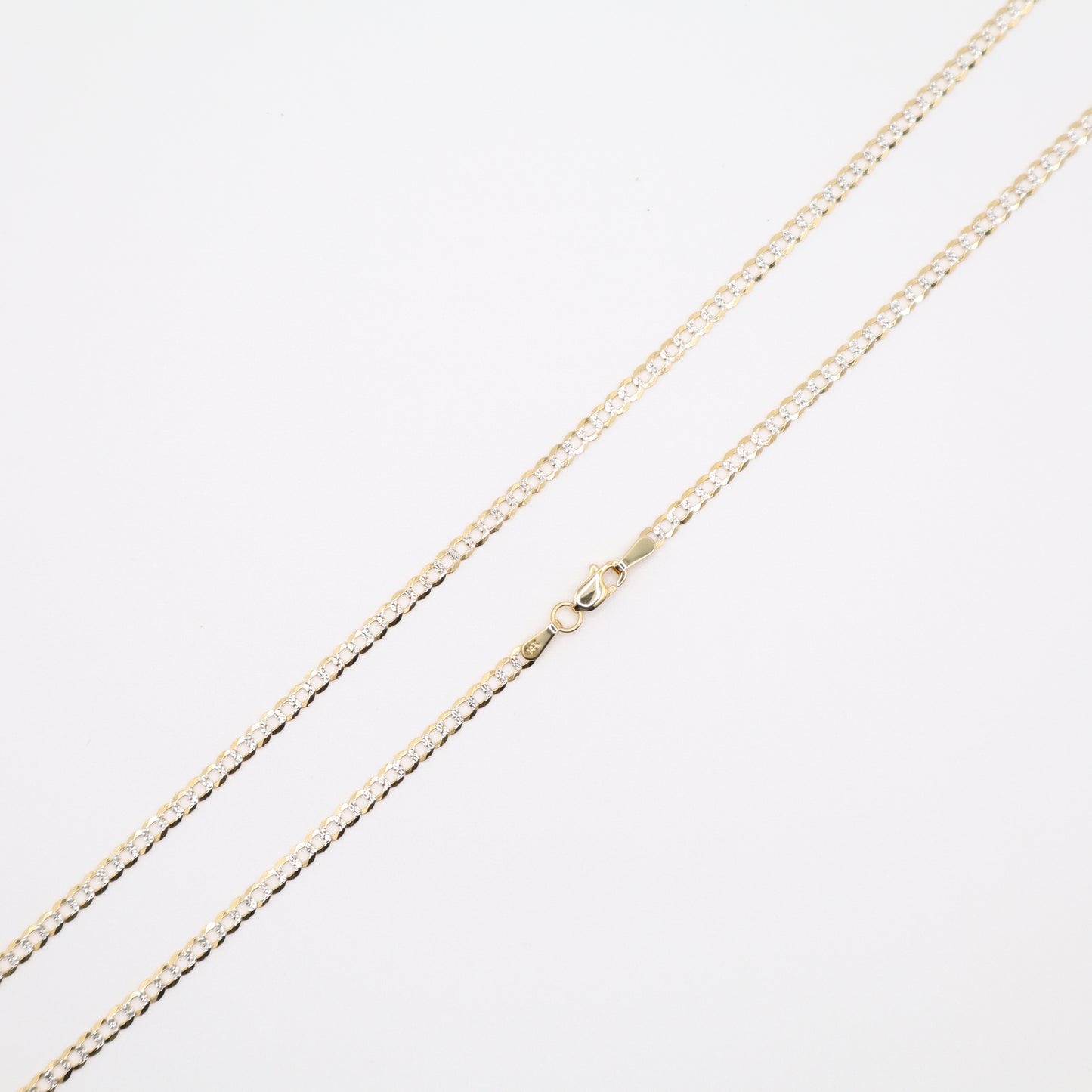 18" 2.6mm Diamond-Cut Cuban Necklace
