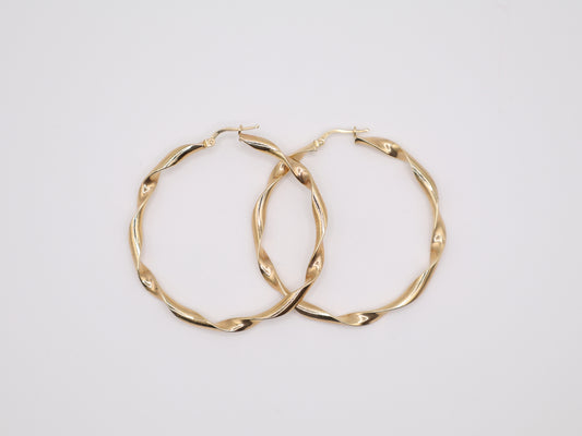 2" 3.83mm Hoop Earings