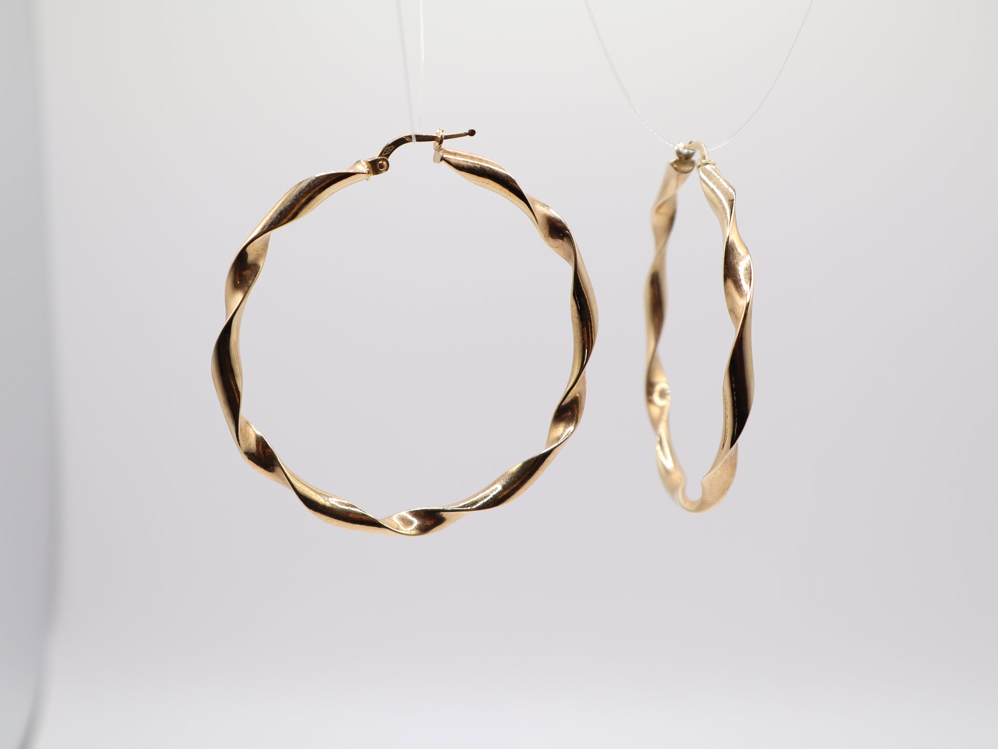 2" 3.83mm Hoop Earings