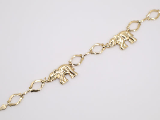 7.25" 9.39mm Elephant Bracelet