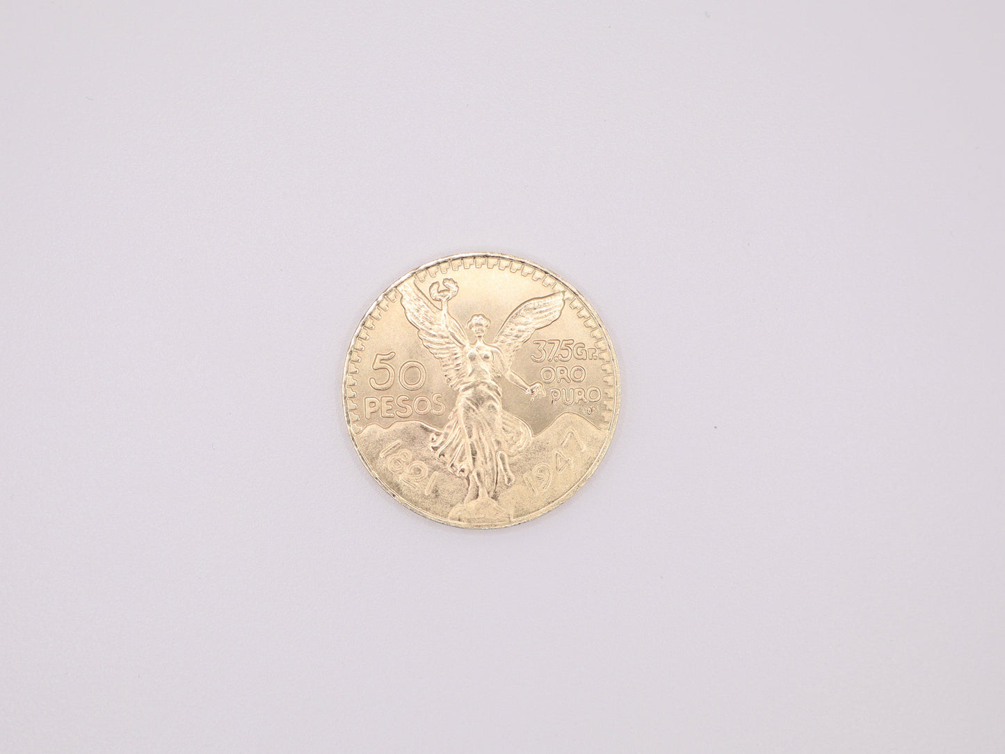 14K Gold Centinario Replica Coin