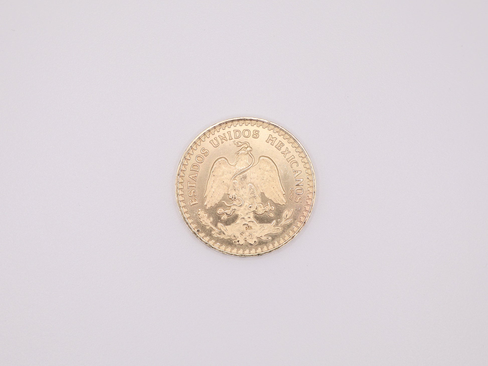 14K Gold Centinario Replica Coin