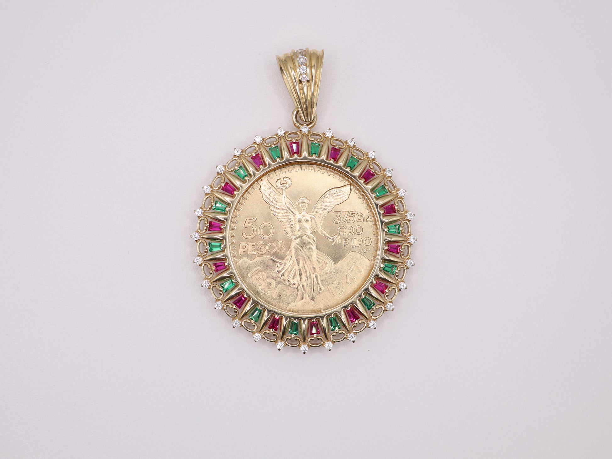 14K Gold Centinario Replica Coin