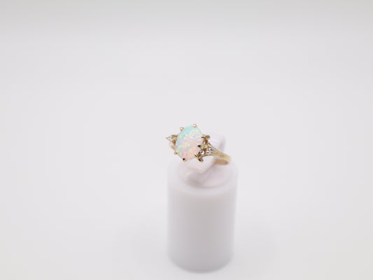 Size 4.25, 1.7mm Opal Ring