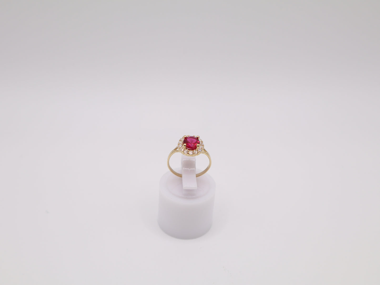1.2g, 3 Ring Size, 1.56mm Red Stone Ring
