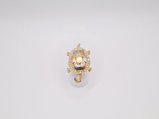 11.9g, 7.75 Ring Size, 3.31mm Turtle Ring