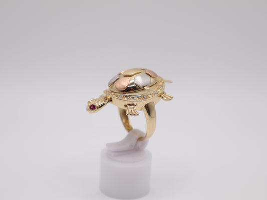 11.9g, 7.75 Ring Size, 3.31mm Turtle Ring