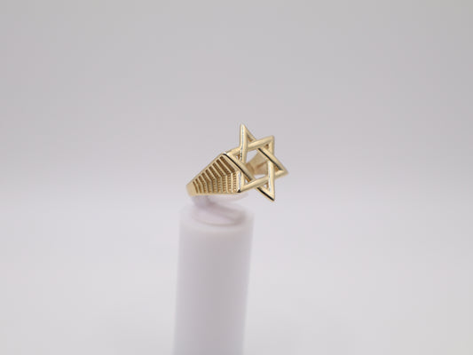 5.9g, 10.75 Ring Size, 3.22mm Star of David Ring