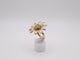 6.7g, 8 Ring Size, 2.78mm Tri-Color Sunflower Ring
