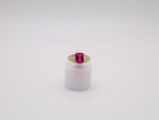 1.5g, 3.75 Ring Size, 2.74mm Pink Stone Ring