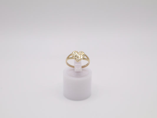 1.2g, 3.5 Ring Size, 1.69mm Nugget Heart Ring