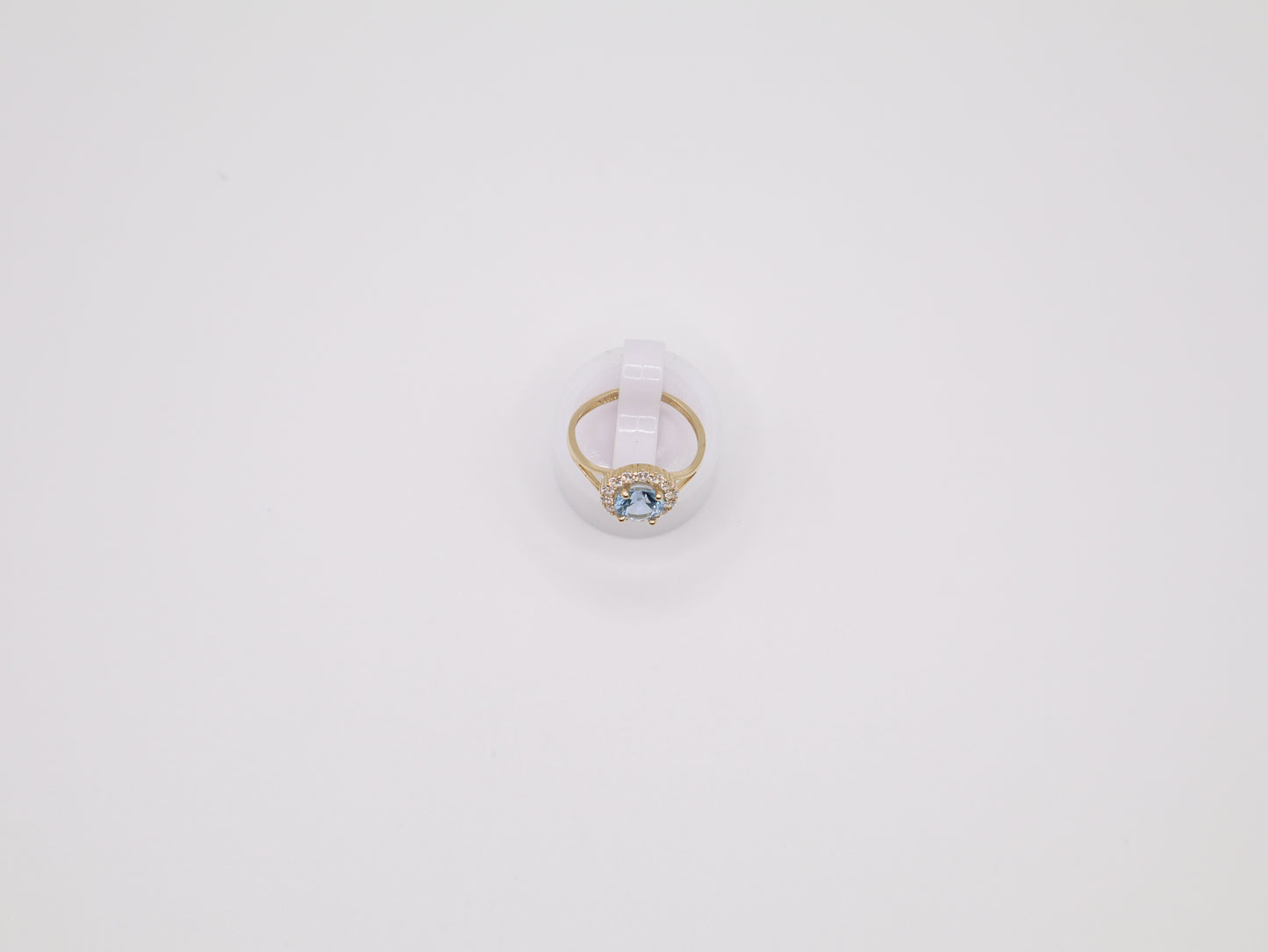 1.2g, 3 Ring Size, 1.57mm Blue Stone Ring